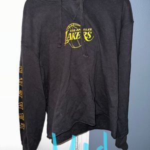 Lakers crop hoodie